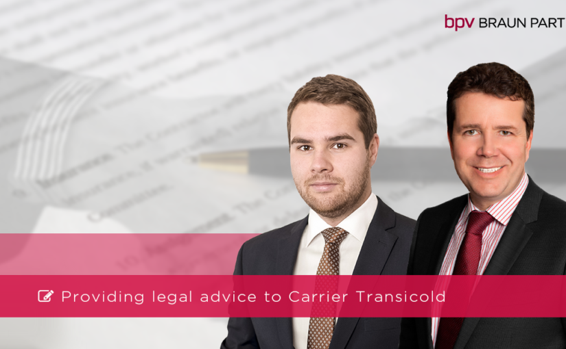 bpv BRAUN PARTNERS provided legal advice to Carrier Transicold