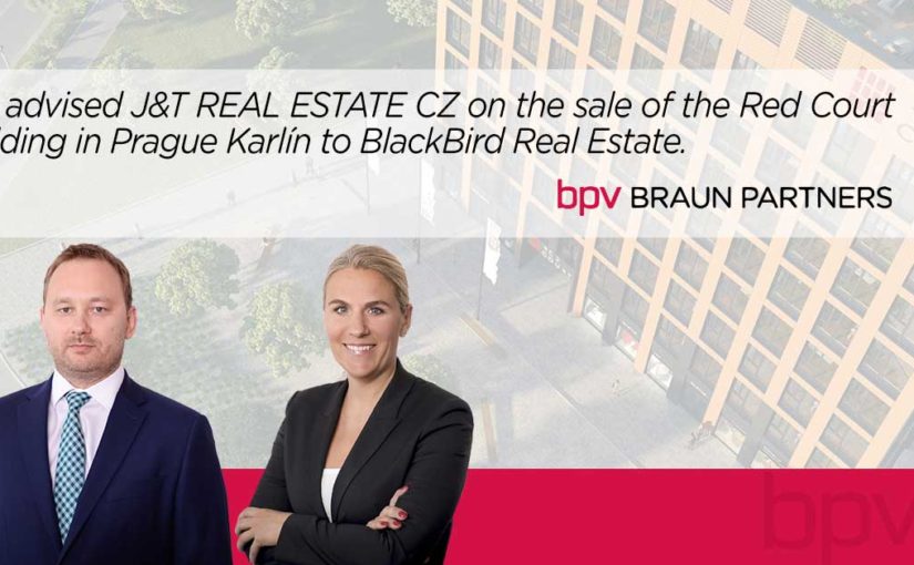 bpv BRAUN PARTNERS advised J&T REAL ESTATE CZ on the sale of the Red Court building in Prague Karlín to BlackBird Real Estate