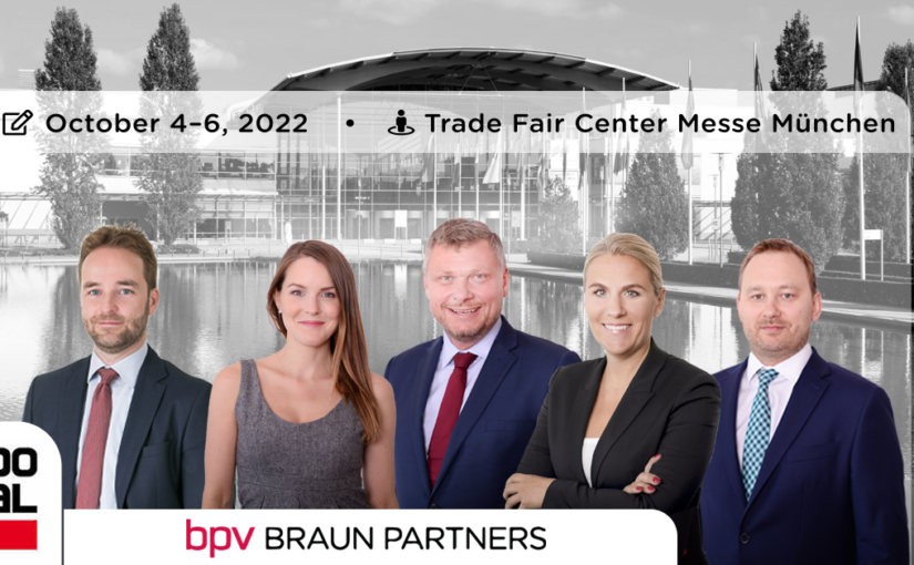 bpv BRAUN PARTNERS is meeting you at the EXPO REAL 2022 in Munich!