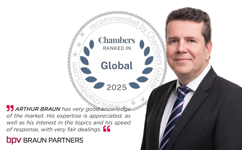 Arthur Braun ranked in Chambers Global 2025